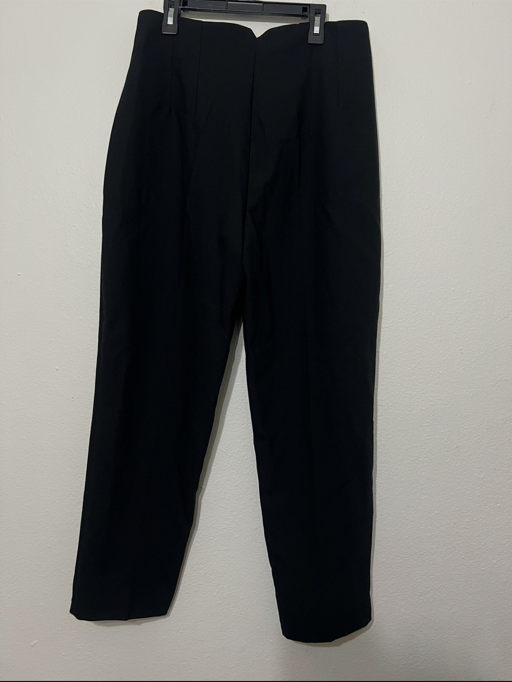 ZARA Black Tailored High-Waist Trousers Size Large NWT - Picture 2 of 8